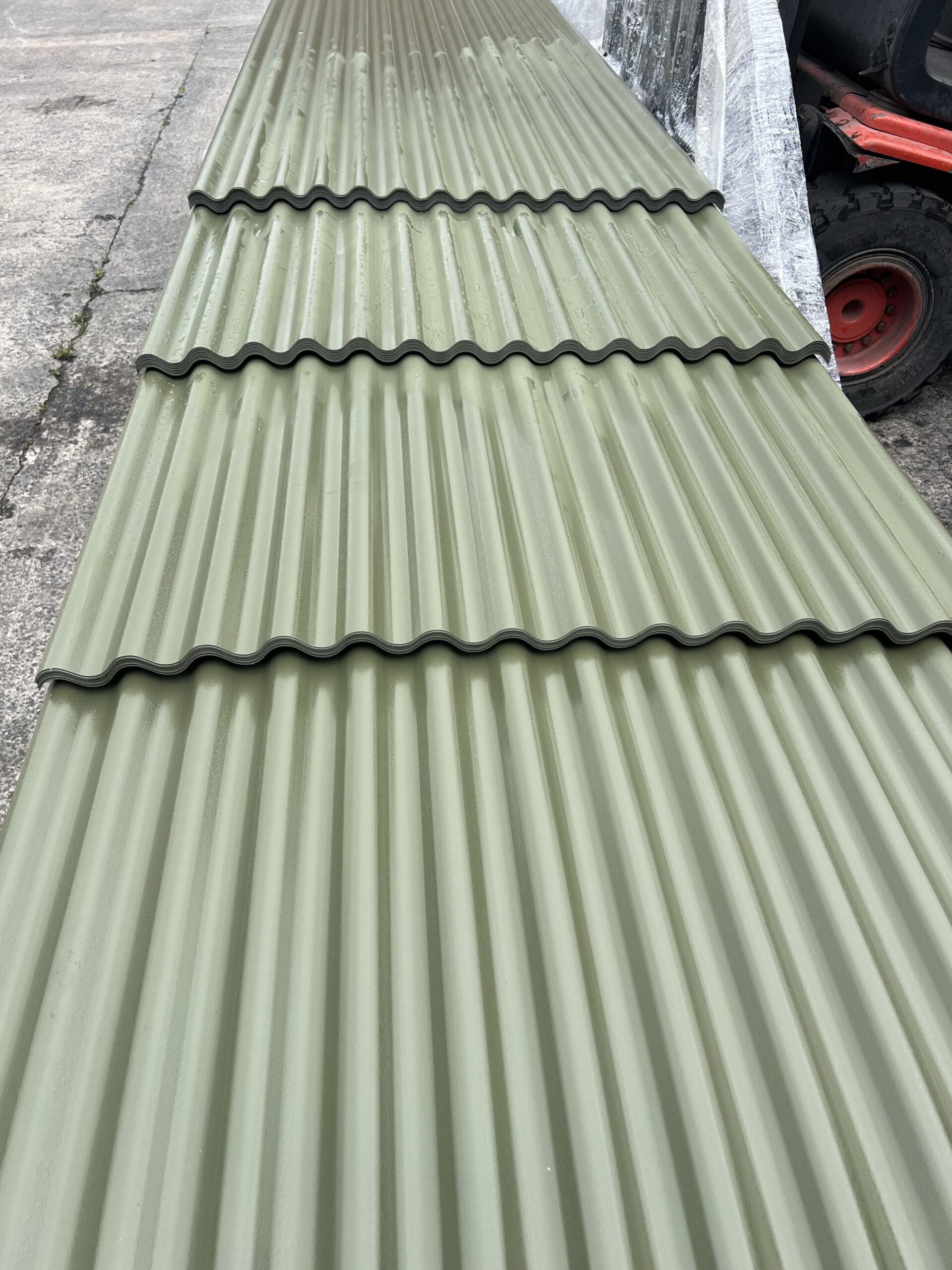 Corrugated roof sheets